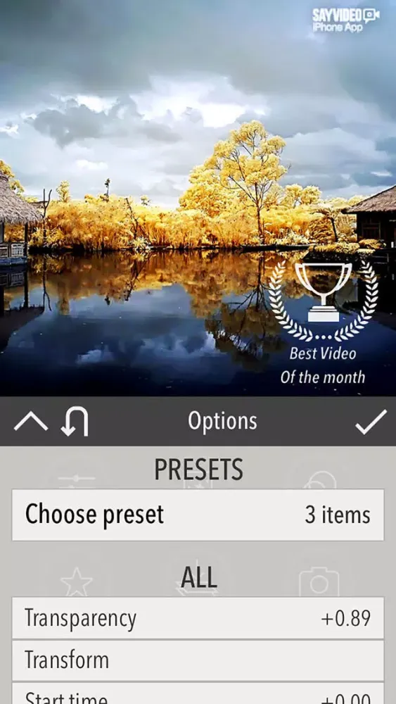 Capturas de pantalla de SayVideo - Video Decorator