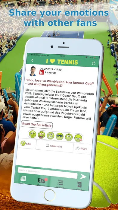 Sports News Tennis edition Screenshots