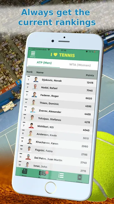 Sports News Tennis edition Screenshots