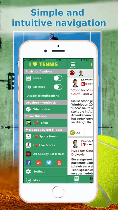 Sports News Tennis edition Screenshots