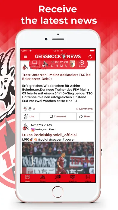 Tangkapan skrin Geissbock News