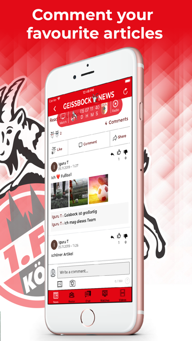 Ảnh chụp màn hình của Geissbock News