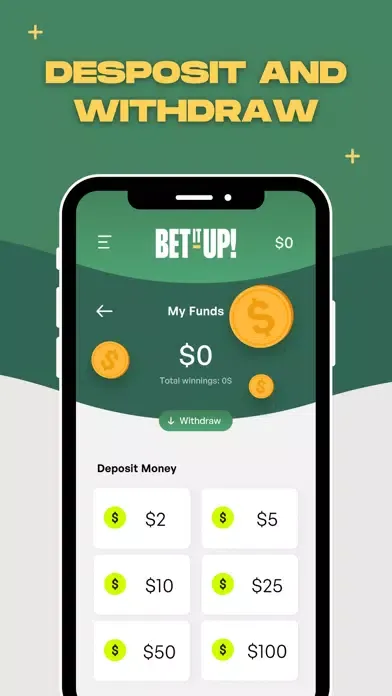 Capturas de tela do Bet It Up