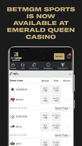 BetMGM @ Emerald Queen Casino Screenshots