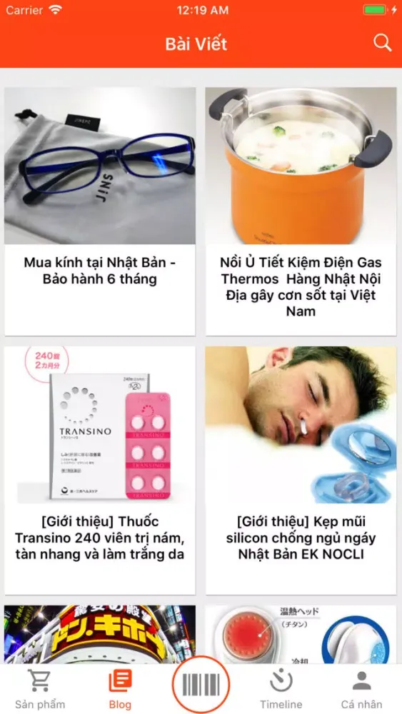 Screenshot di BetoCheck - Hàng Nhật
