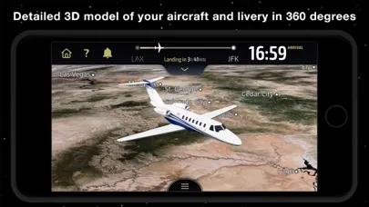 Capturas de tela do FlightPath3D Business Aviation