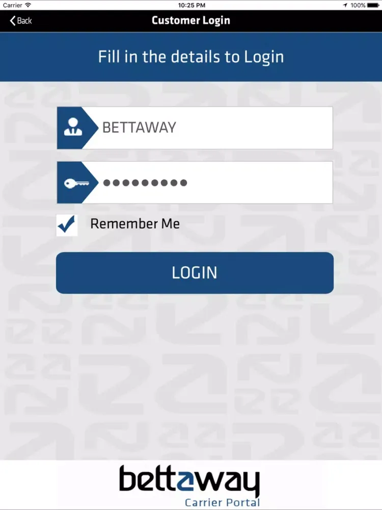 Скриншоты Bettaway Logistics -Driver App iPad 