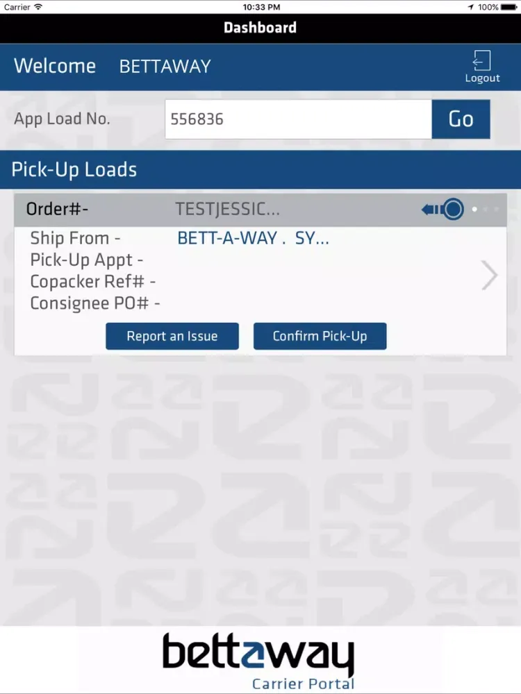 Скриншоты Bettaway Logistics -Driver App iPad 
