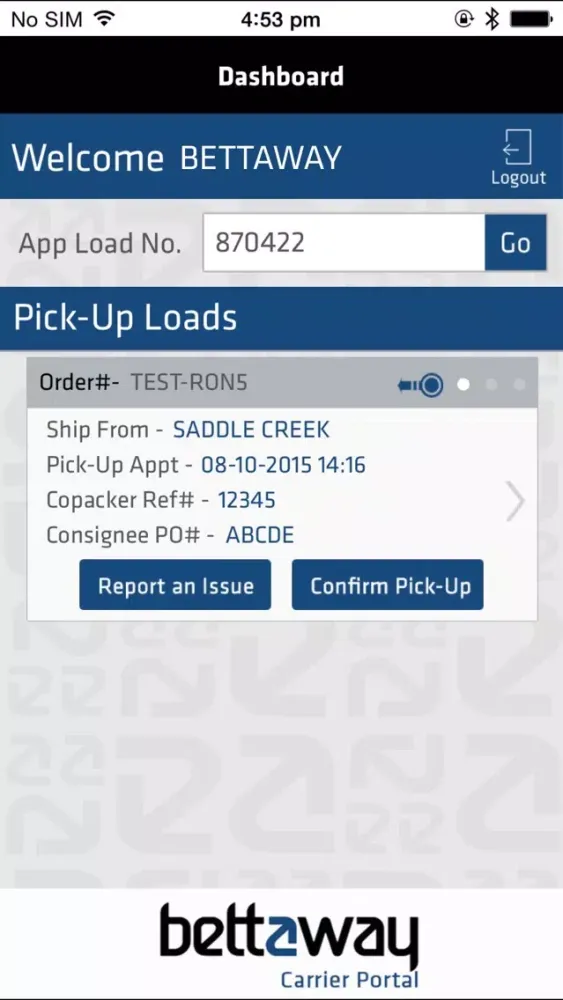 Скриншоты Bettaway Logistics -Driver App