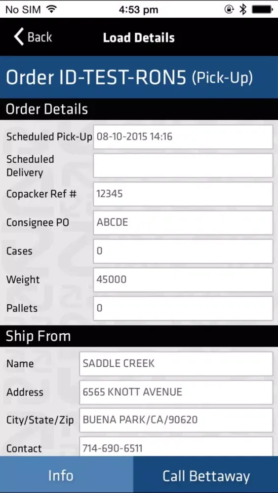Скриншоты Bettaway Logistics -Driver App