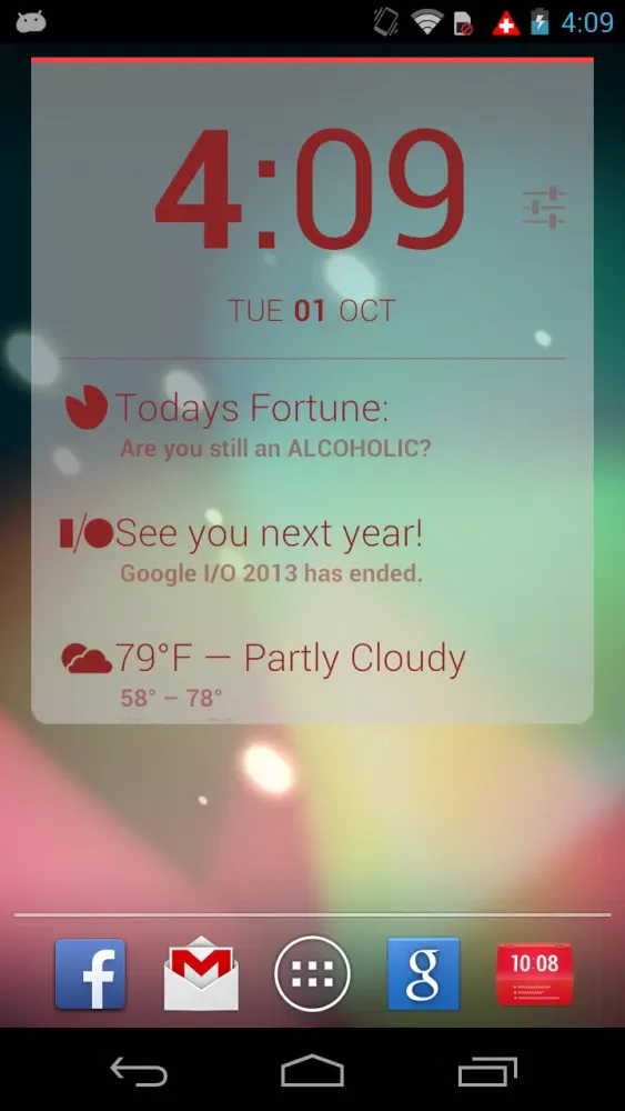 Better DashClock Widget Screenshots