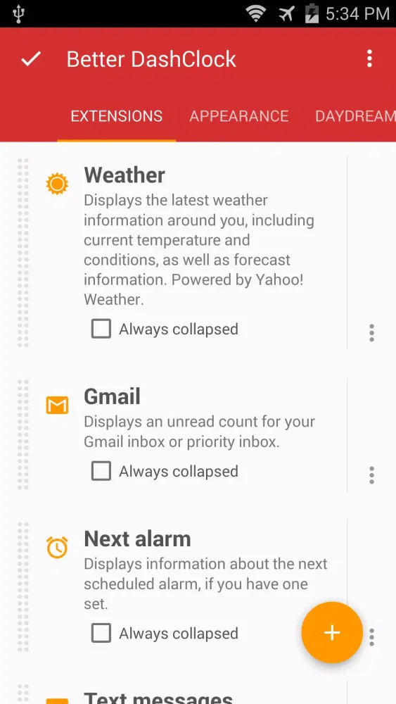 Better DashClock Widget Screenshots