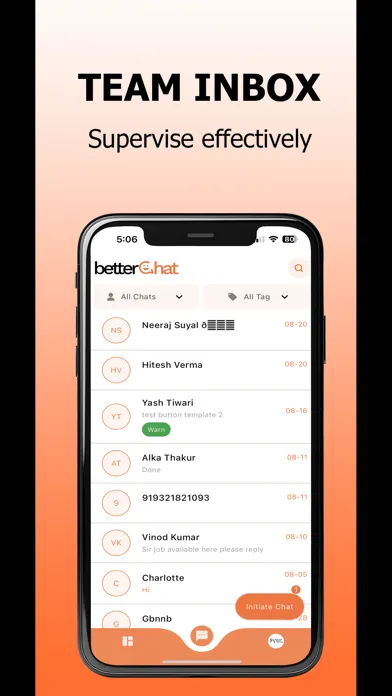 Captures d'écran de BetterChat