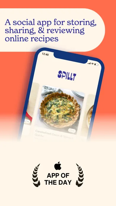 ภาพหน้าจอของ Spillt: Recipe & Meal Plan App