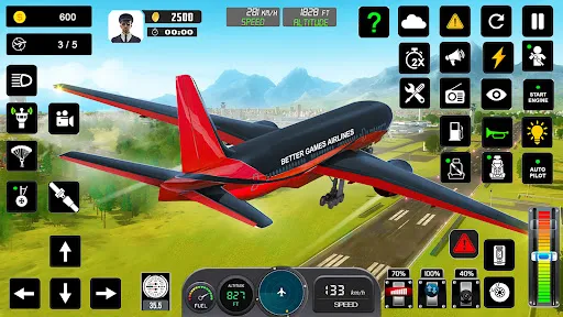 Flight Simulator : Plane Games应用截图
