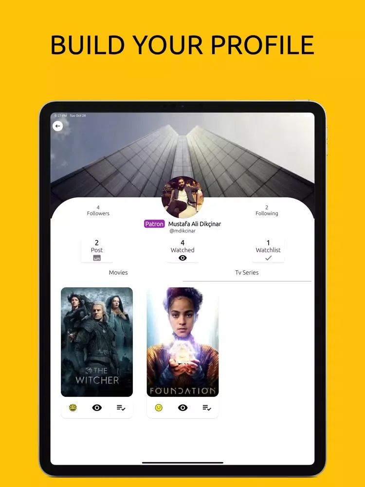 Capturas de pantalla de Movieet: A Film Social Network iPad 