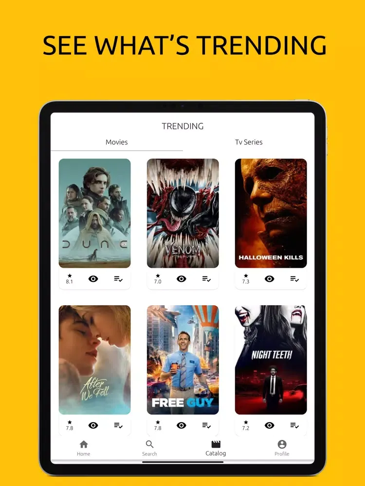 Capturas de pantalla de Movieet: A Film Social Network iPad 
