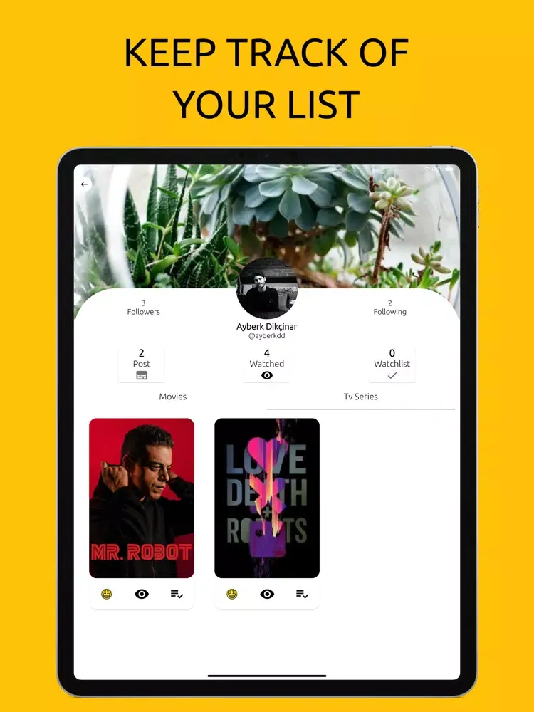 Capturas de pantalla de Movieet: A Film Social Network iPad 