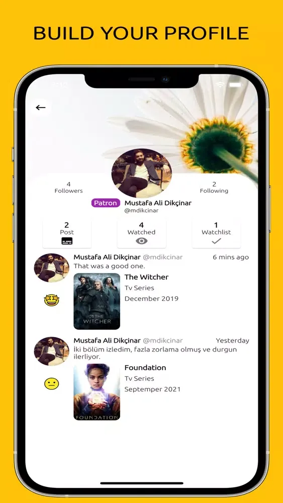 Capturas de pantalla de Movieet: A Film Social Network