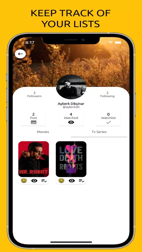 Capturas de pantalla de Movieet: A Film Social Network