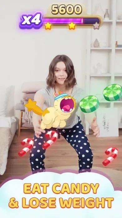 AR Fitness Game: Candy Squats স্ক্রিনশট