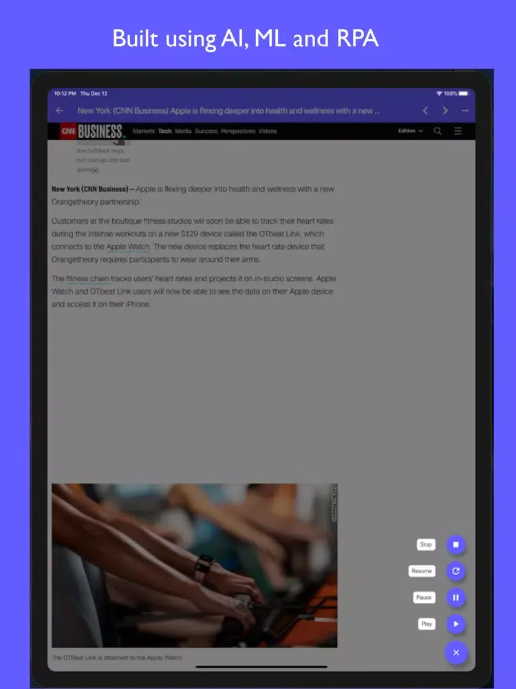 Morning Walk - AI News Reader iPad  Screenshots