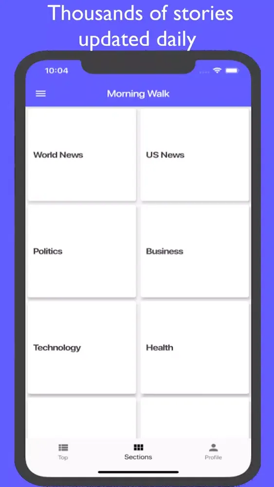 Morning Walk - AI News Reader Screenshots