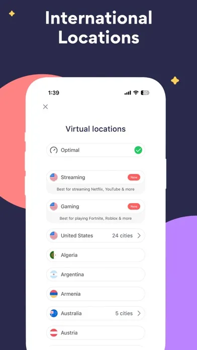 Capturas de pantalla de Super Fast VPN Proxy—Betternet