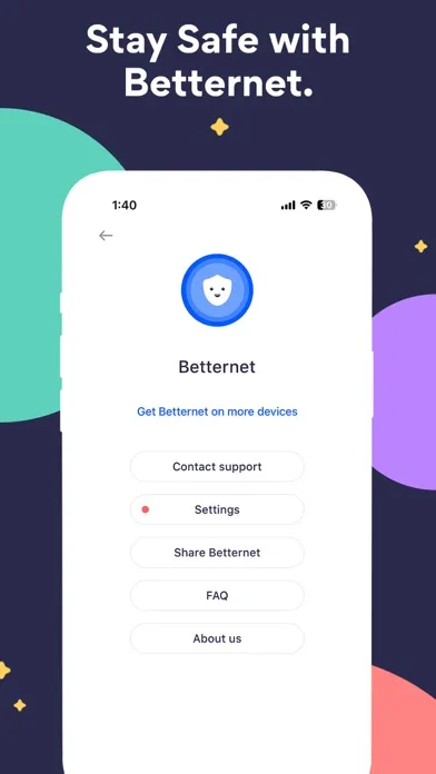 Capturas de pantalla de Super Fast VPN Proxy—Betternet