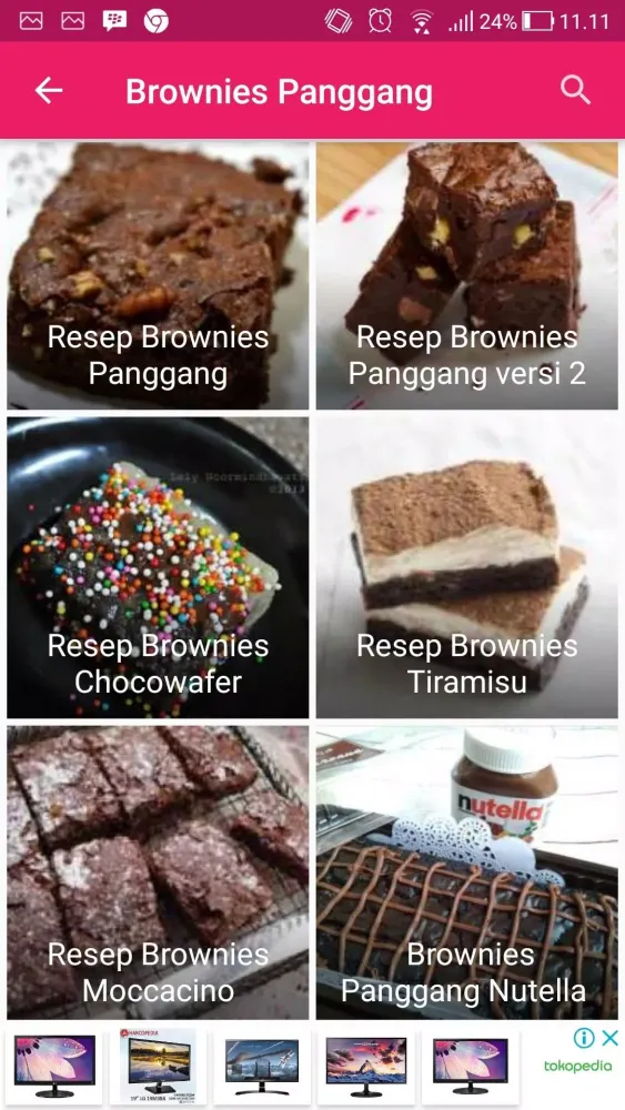 Resep Brownies Panggang 스크린샷
