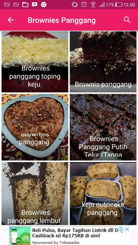 Resep Brownies Panggang 스크린샷