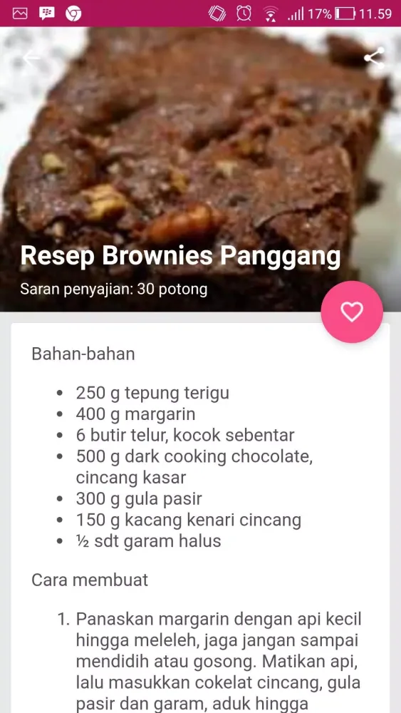 Resep Brownies Panggang 스크린샷
