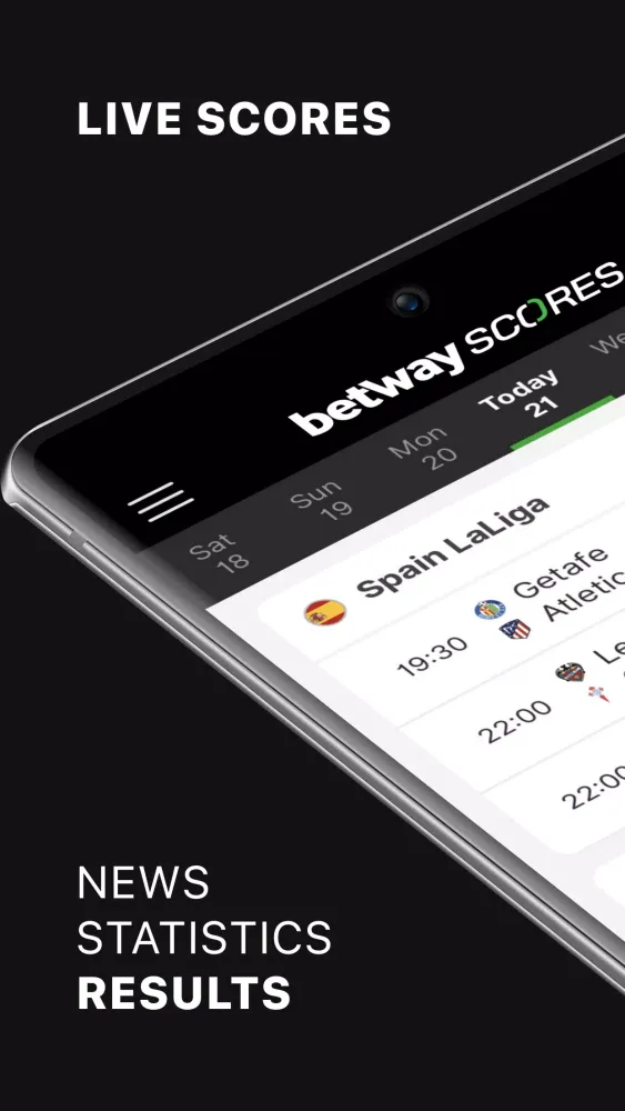 Скриншоты Betway Scores