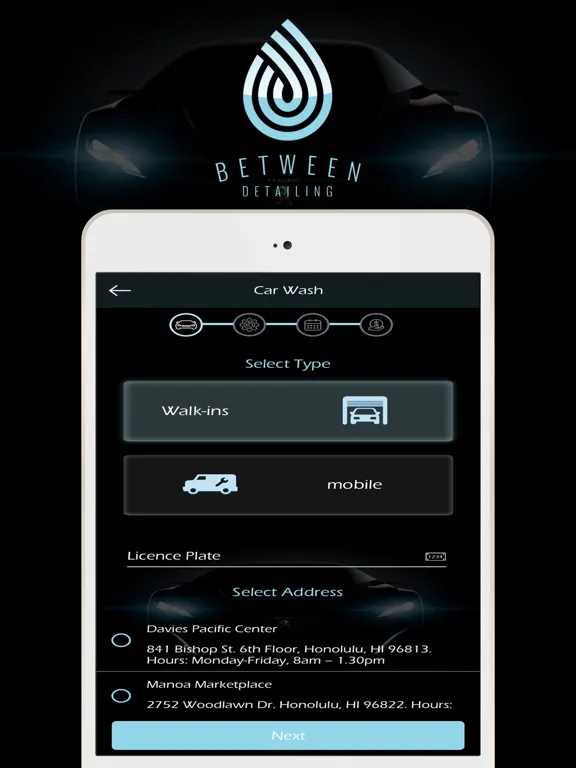 Between Detailing App iPad  Screenshots