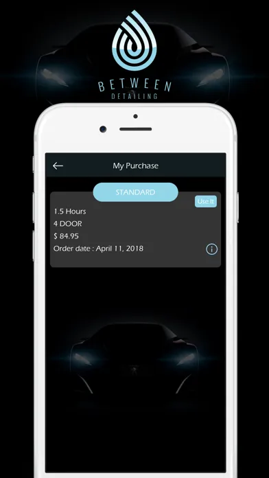 Between Detailing App Screenshots