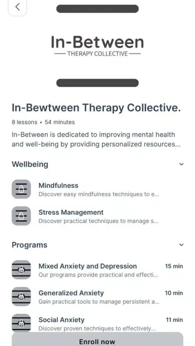 Capturas de pantalla de In Between Therapy Collective