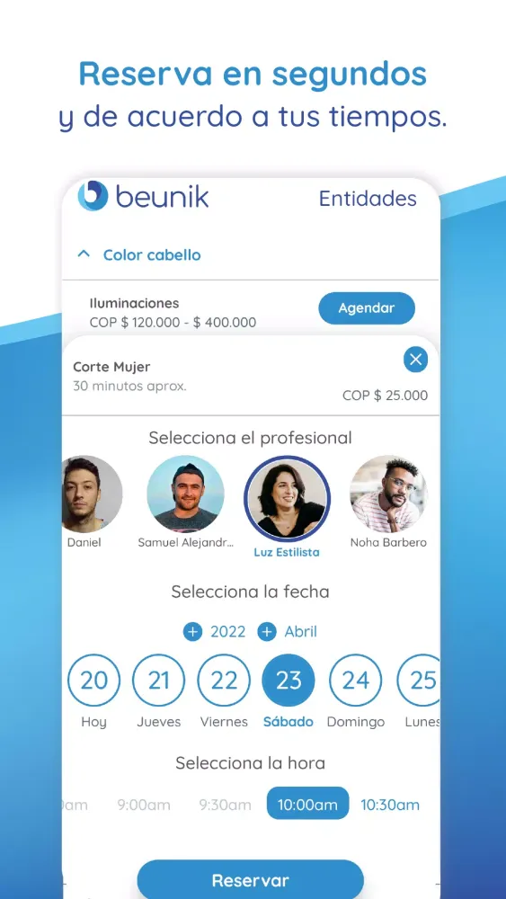 Beunik: Reservas en belleza应用截图