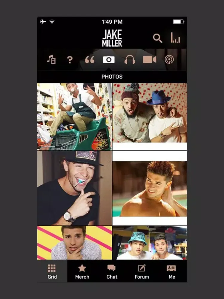 Jake Miller Official iPad  Ekran Görüntüleri