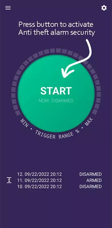 Anti theft mobile alarm سکرین شاٹس