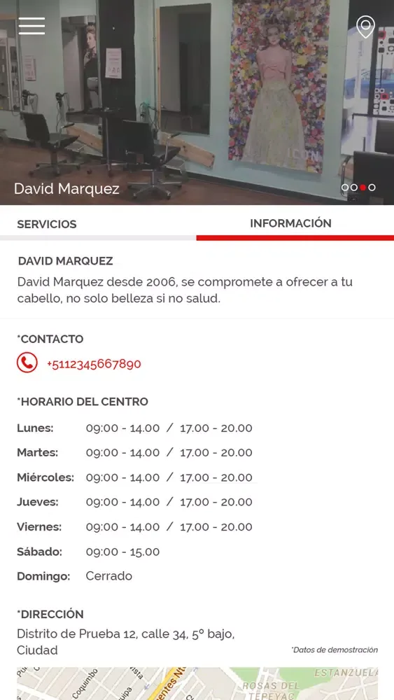 Peluquería David Marquez سکرین شاٹس