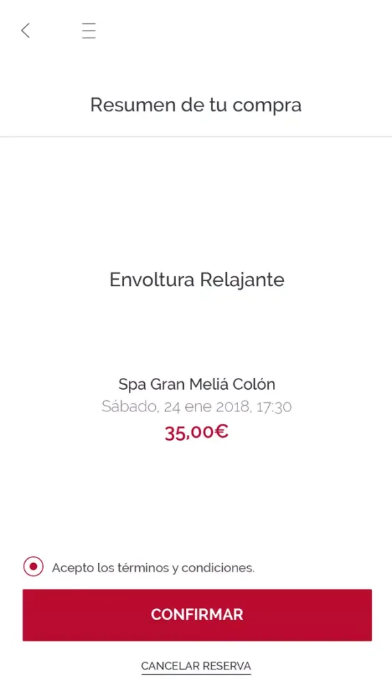 Spa Gran Meliá Colón Ekran Görüntüleri