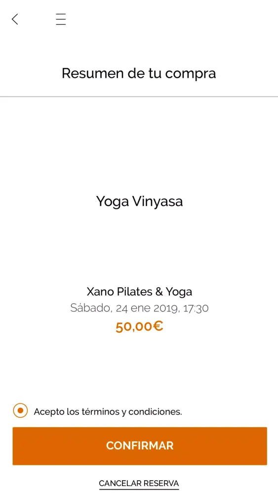 Zrzuty ekranu Xano Pilates & Yoga