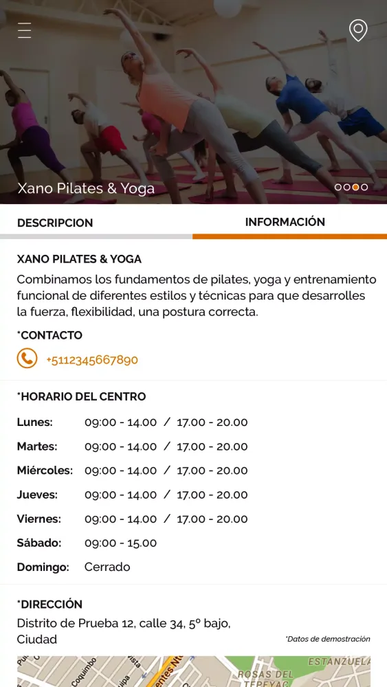 Zrzuty ekranu Xano Pilates & Yoga