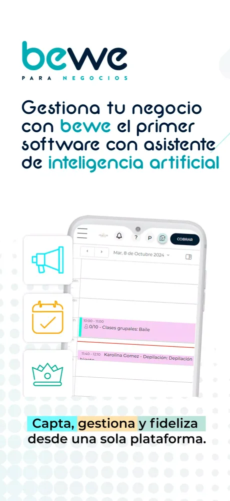 Capturas de tela do Bewe para negocios