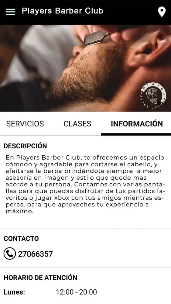 Скриншоты Players Barber Club