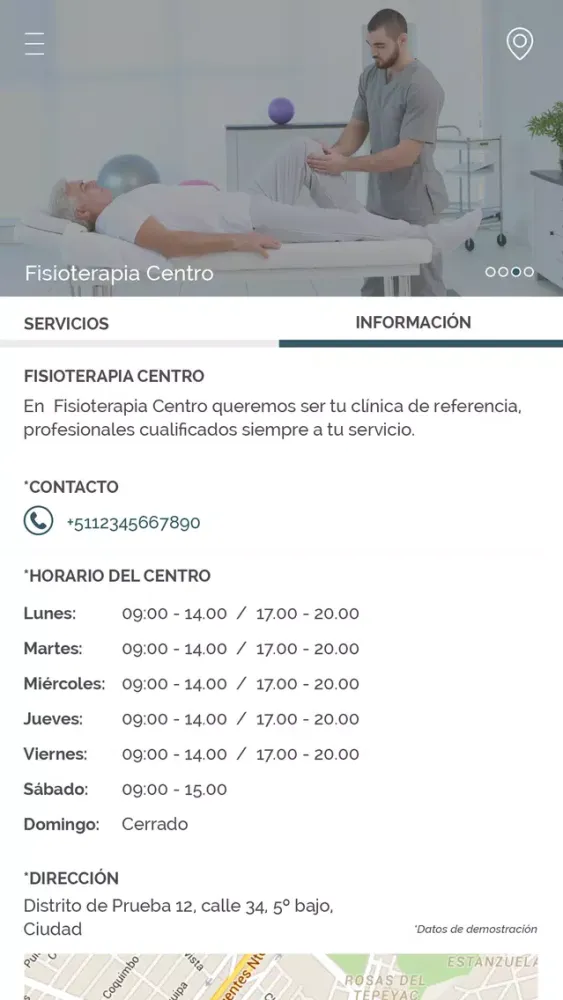 Captures d'écran de Fisioterapia Centro