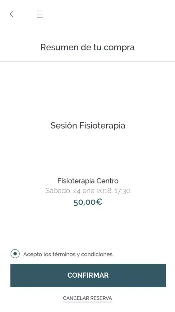 Captures d'écran de Fisioterapia Centro