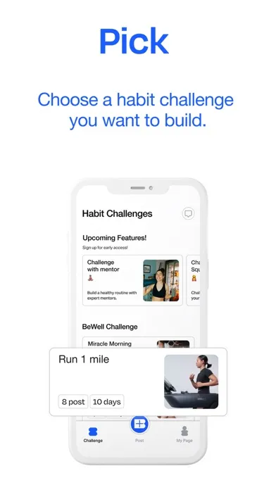 Screenshot di Bewell: Challenge Habit