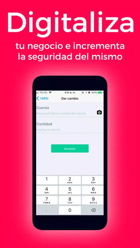 Zrzuty ekranu YAPSI Work, Cobra con tu móvil