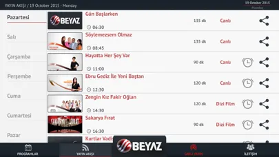 Captures d'écran de Beyaz TV